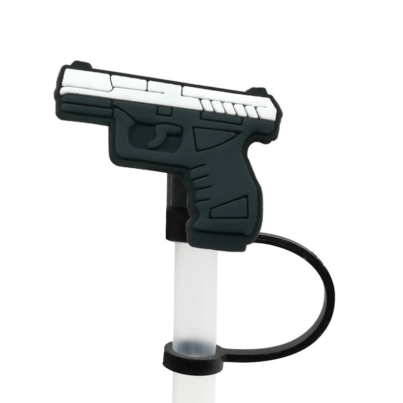 Wholesale 10pcs/pack Party straw clip straw cap silicone dust plug straw decoration